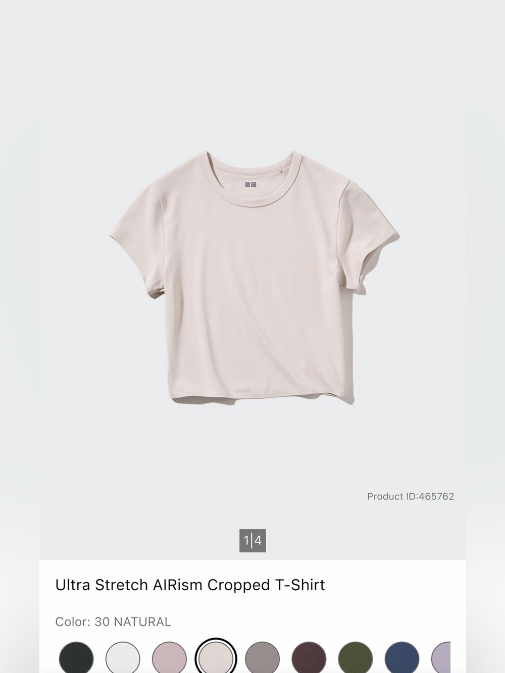 Uniqlo crop shirt
